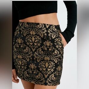 Urban Outfitters Jacquard Mini Skirt